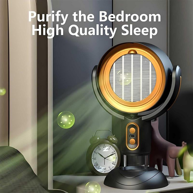 Portable Smoke Purifier Fan, USB Rechargeable Smoke Purifier Fan, Household Appliances for Home Kitchen Living Room Bedroom